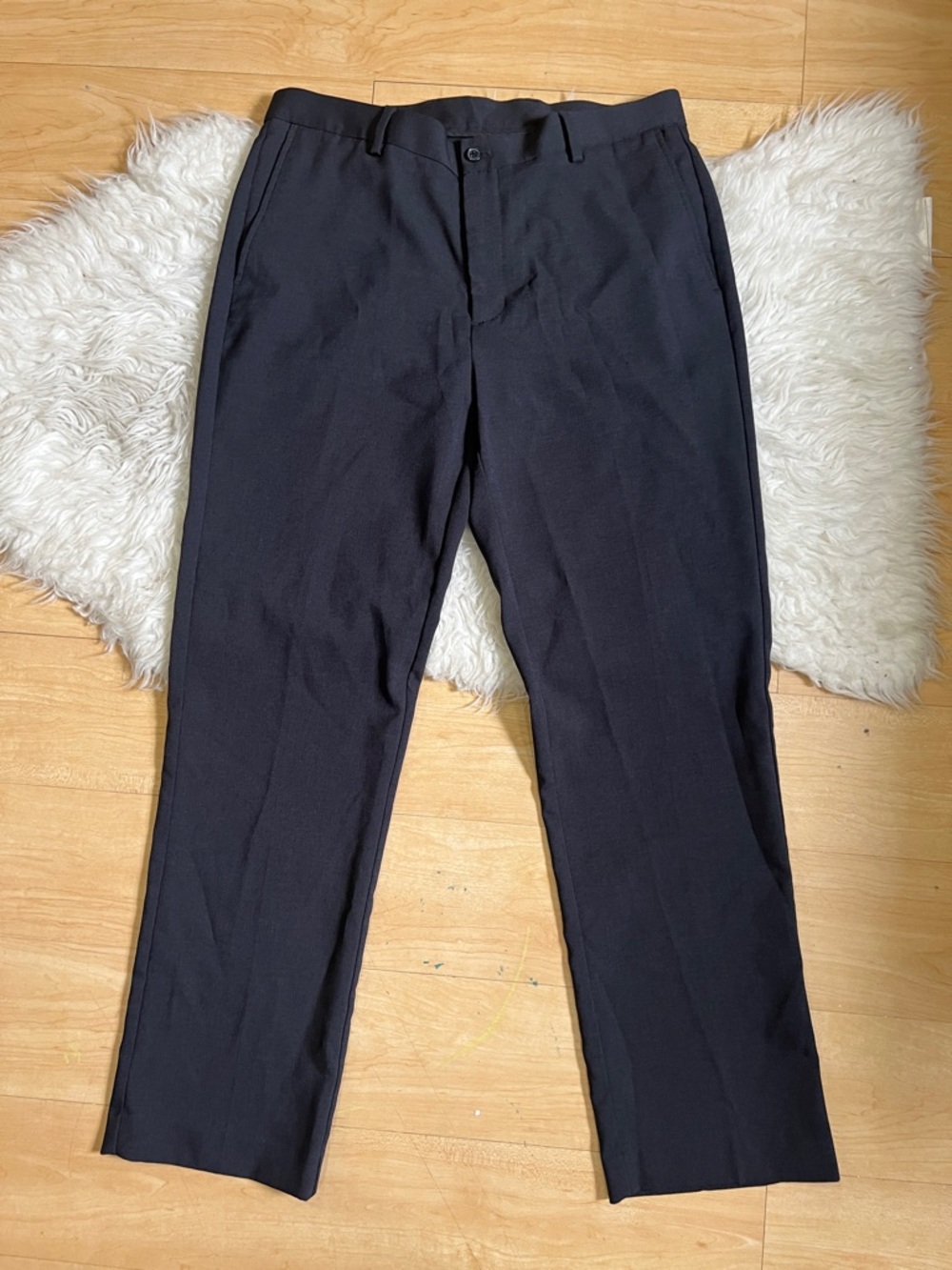 Tailored Men's Dress Pants in dark gray
